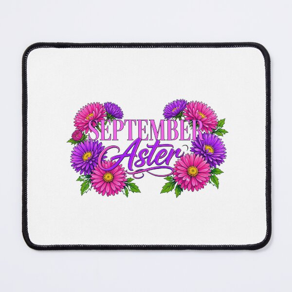 Item preview, September Birth Flower - Colorful Aster Floral - September Birthday Gift designed and sold by Goraty2020.