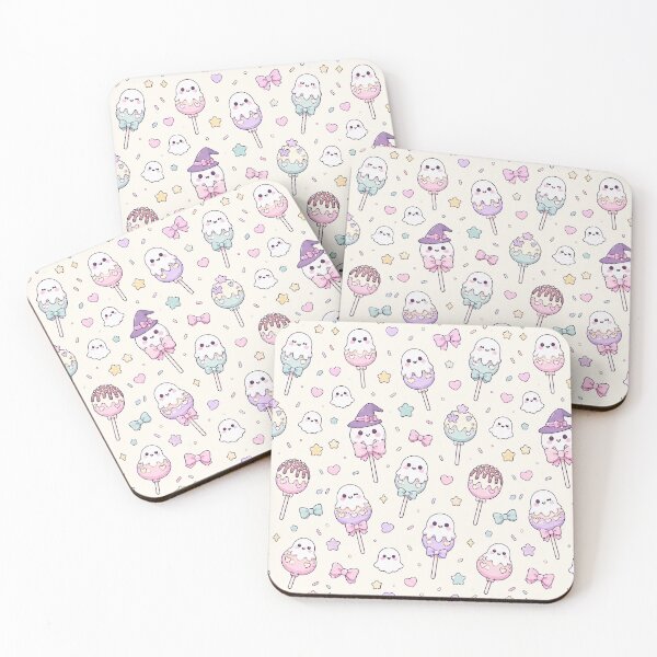 Item preview, Kawaii Ghost Cake Pop Pattern designed and sold by Soft Berry Studio.