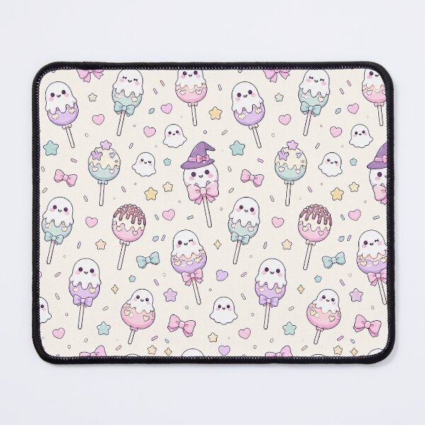 Item preview, Kawaii Ghost Cake Pop Pattern designed and sold by Soft Berry Studio.