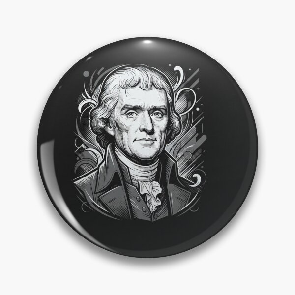 Item preview, Thomas Jefferson Portrait Retro Vintage Graphic Illustration designed and sold by Owcomm.