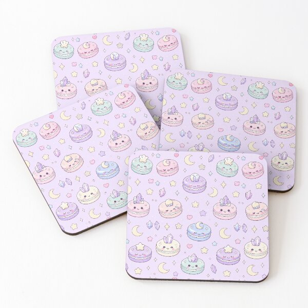 Item preview, Kawaii Magic Macaron Pattern designed and sold by Soft Berry Studio.