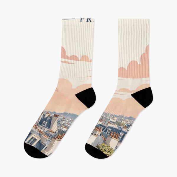 Item preview, Paris France Minimalist Travel Poster Eiffel Tower Rooftop designed and sold by JIGUWORLD.