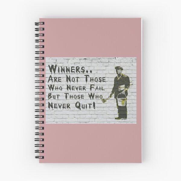 Item preview, Banksy Winners Are Not Those Who Never Fail Graffiti Street Art designed and sold by SampleRoulette.