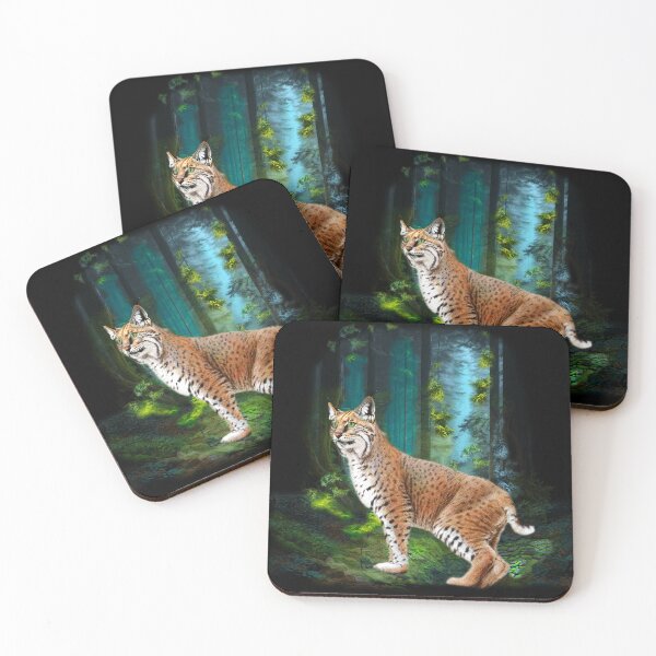 Item preview, Majestic Bob Cat in Mystical Forest designed and sold by Patricia Brown.