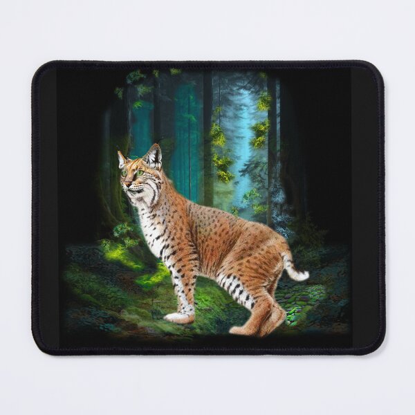 Item preview, Majestic Bob Cat in Mystical Forest designed and sold by Patricia Brown.