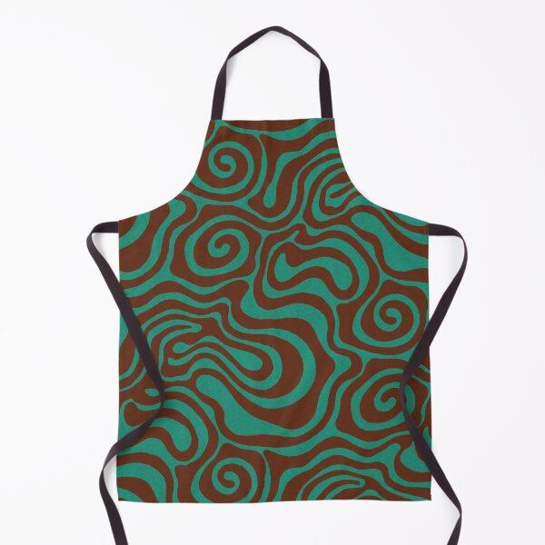 Item preview, Teal & Brown Funky Wave designed and sold by Higher Light.