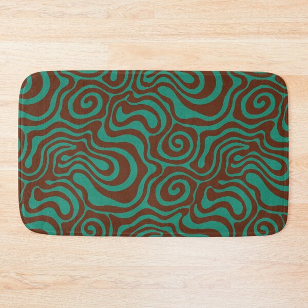 Item preview, Teal & Brown Funky Wave designed and sold by Higher Light.