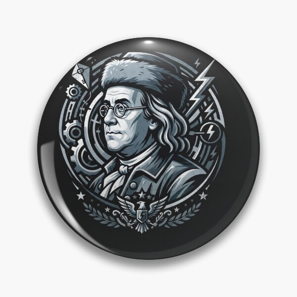 Item preview, Benjamin Franklin Founding Father Electricity Science Portrait designed and sold by Owcomm.