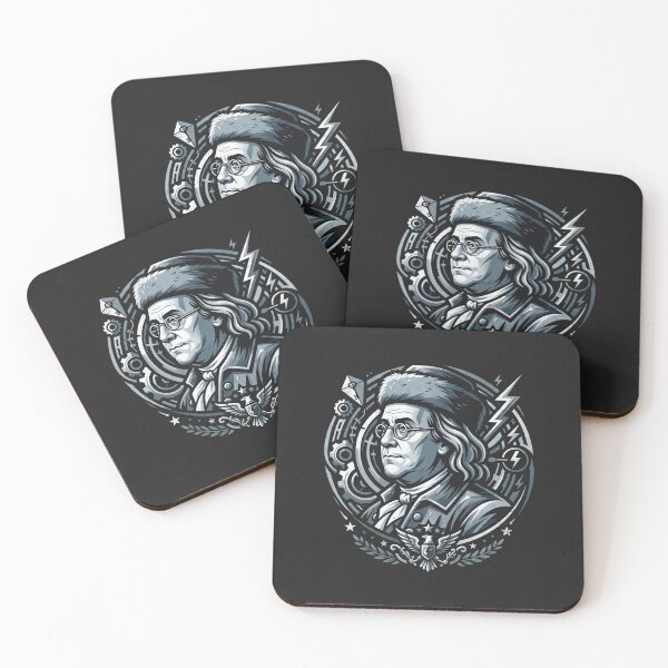 Item preview, Benjamin Franklin Founding Father Electricity Science Portrait designed and sold by Owcomm.