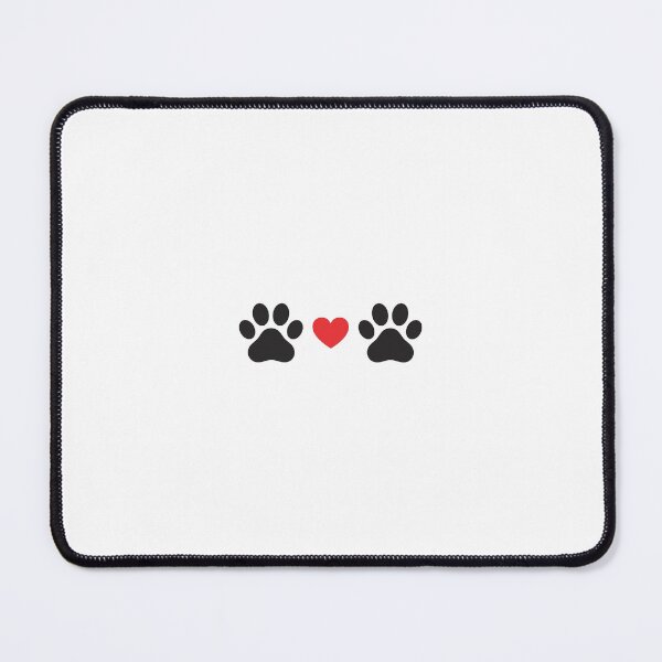 Item preview, Lindas patas de gato con un corazón rojo: gráfico minimalista de amor gatuno designed and sold by FootprintofLove.
