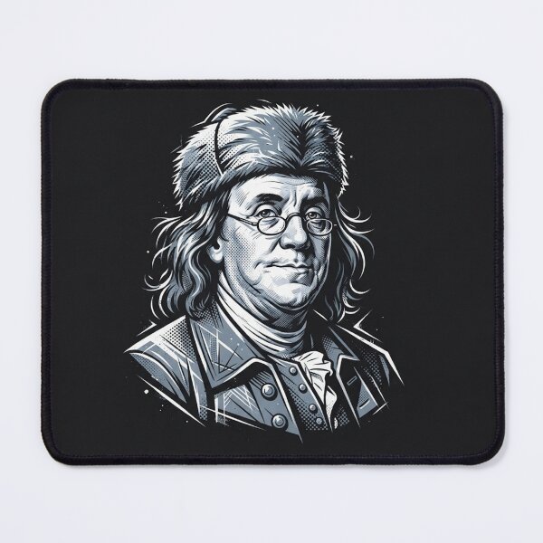 Item preview, Benjamin Franklin historical portrait graphic illustration designed and sold by Owcomm.