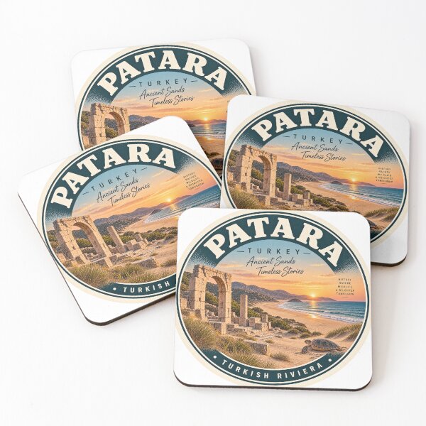 Item preview, Patara Turkey Vintage Travel Badge – Ancient Beach Retro Souvenir designed and sold by DreamPaw Studio.