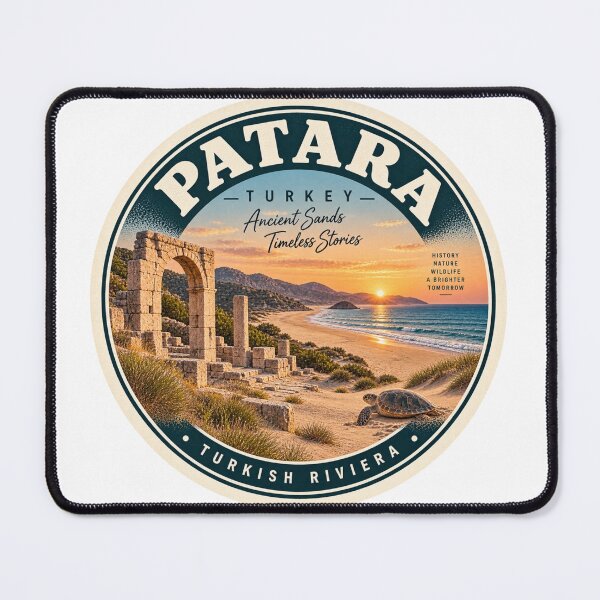 Item preview, Patara Turkey Vintage Travel Badge – Ancient Beach Retro Souvenir designed and sold by DreamPaw Studio.