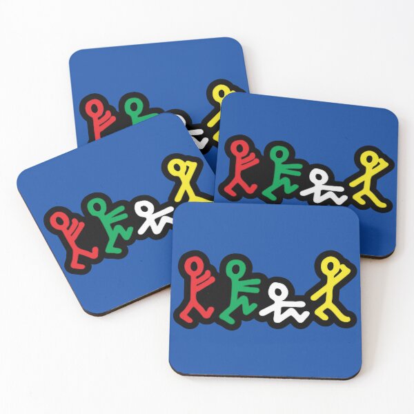 Item preview, Four Stikman in Line designed and sold by Fillthegoat.