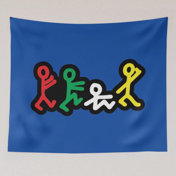 Item preview, Cuatro Stikman en fila designed and sold by Fillthegoat.