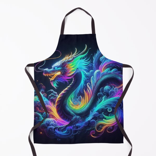 Item preview, Neon Sky Dragon in Cosmic Waves designed and sold by AcruxUltra.