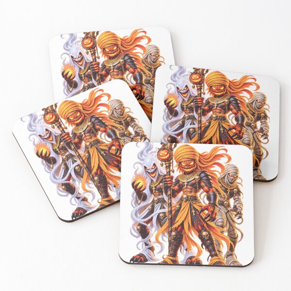 Item preview, Halloween Mummy Warriors Trio Pumpkin Monster designed and sold by ArtSpark Studio.