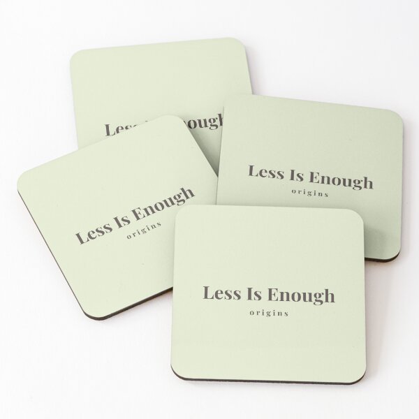 Item preview, Less Is Enough Minimalist Black Typography Origins designed and sold by ORIGINS LINES.