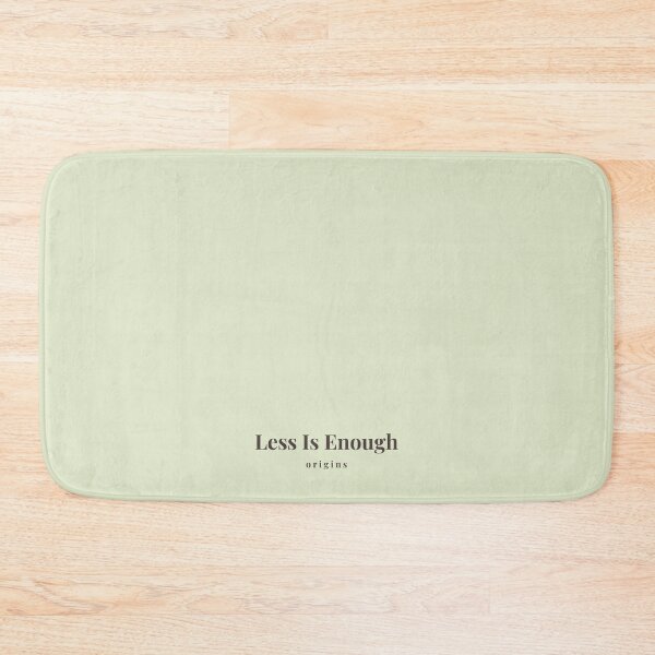 Item preview, Less Is Enough Minimalist Black Typography Origins designed and sold by ORIGINS LINES.