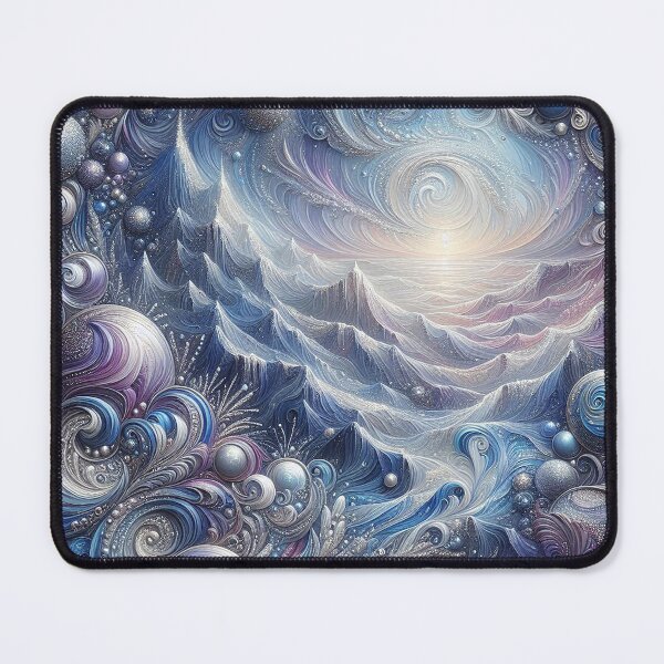 Item preview, Cosmic Frost Dreamscape: Celestial Ice Waves designed and sold by AcruxUltra.