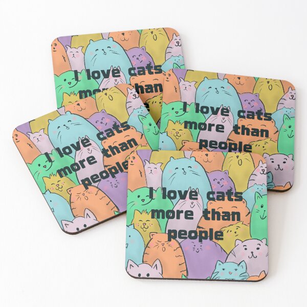 Item preview, I love cats more than people designed and sold by CatBeeArtist.