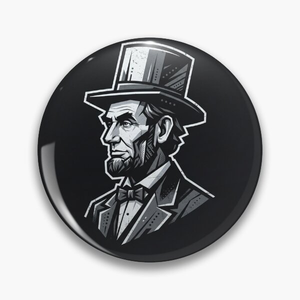 Item preview, Abraham Lincoln Vintage Retro Top Hat Portrait designed and sold by Owcomm.