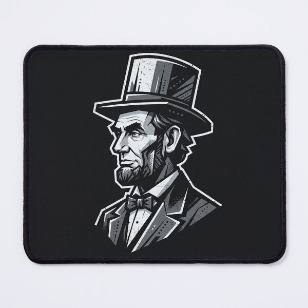 Item preview, Abraham Lincoln Vintage Retro Top Hat Portrait designed and sold by Owcomm.