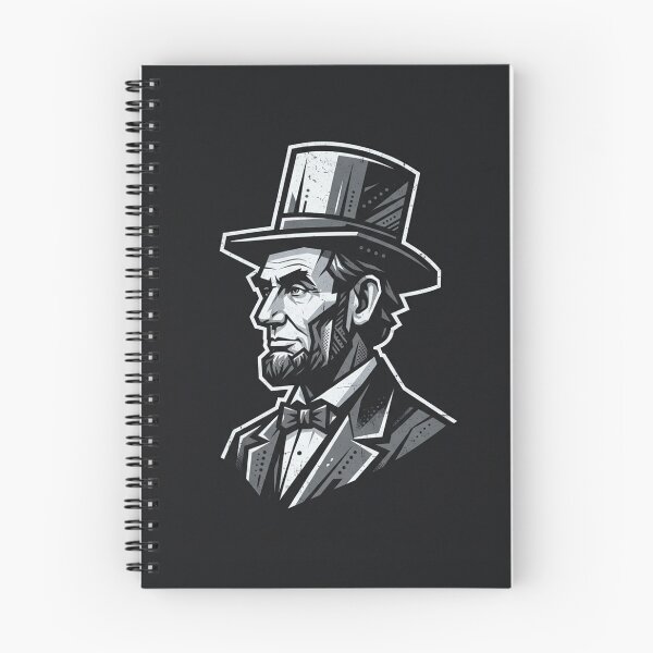Item preview, Abraham Lincoln Vintage Retro Top Hat Portrait designed and sold by Owcomm.