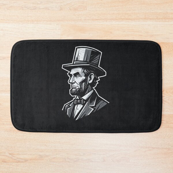 Item preview, Abraham Lincoln Vintage Retro Top Hat Portrait designed and sold by Owcomm.