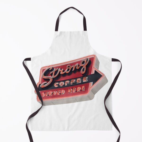 Item preview, Strong Coffee Served Here Neon Sign designed and sold by widdart.