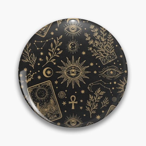 Item preview, Mystic Gold Celestial Tarot Card Seamless Pattern designed and sold by SassyArtistry.
