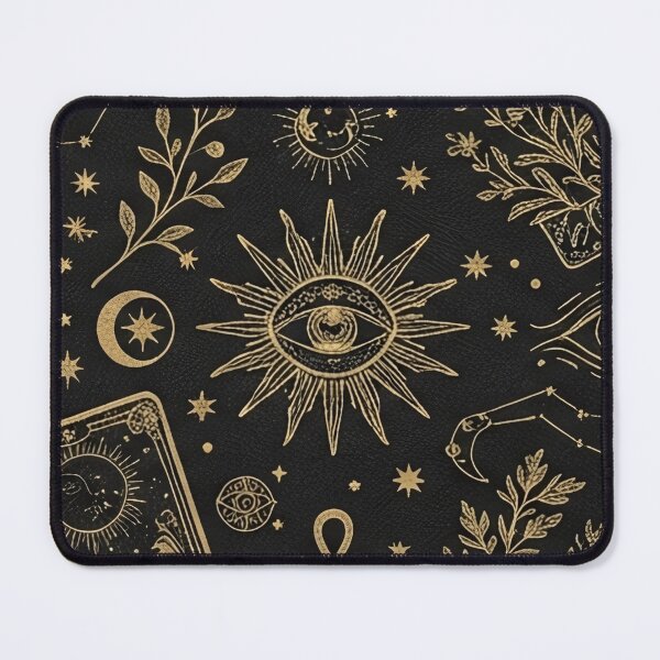 Item preview, Mystic Gold Celestial Tarot Card Seamless Pattern designed and sold by SassyArtistry.