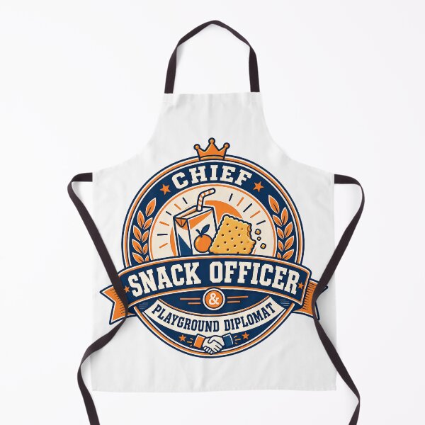 Item preview, Chief Snack Officer & Playground Diplomat - Funny Lunchbox Parent Badge designed and sold by Neurospicy Trolls.