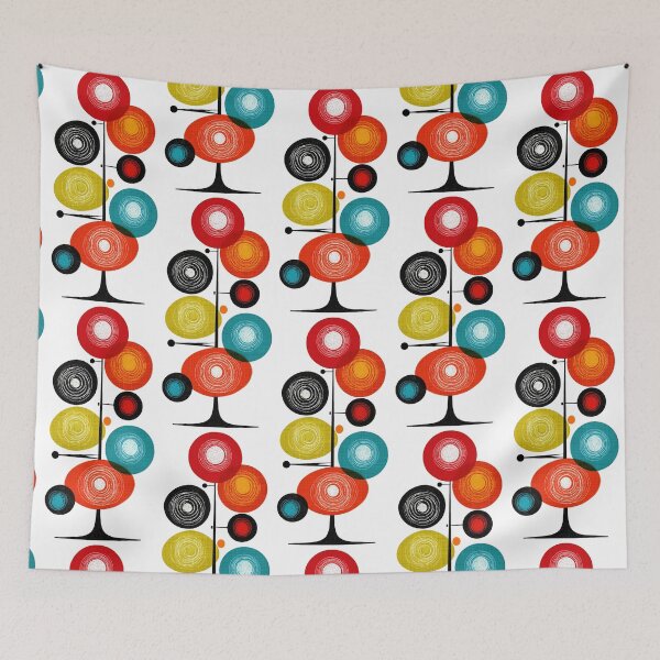Item preview, Mid Century Modern Abstract Tree Illustration designed and sold by colorful-white.