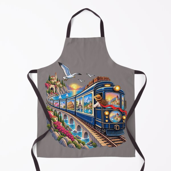 Item preview, Sea Train Adventure – Fantasy Ocean Railway Journey designed and sold by Ghostwave Atelier.