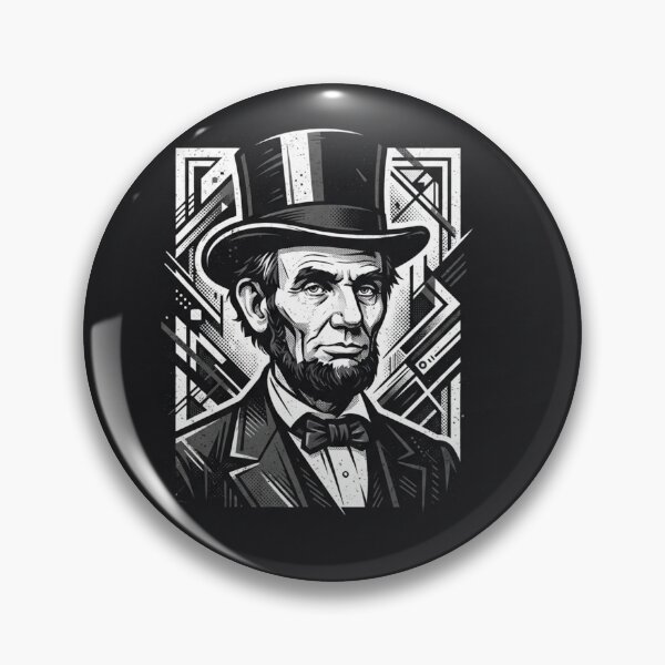 Item preview, Abraham Lincoln Vintage Geometric Portrait illustration designed and sold by Owcomm.