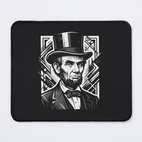 Item preview, Abraham Lincoln Vintage Geometric Portrait illustration designed and sold by Owcomm.