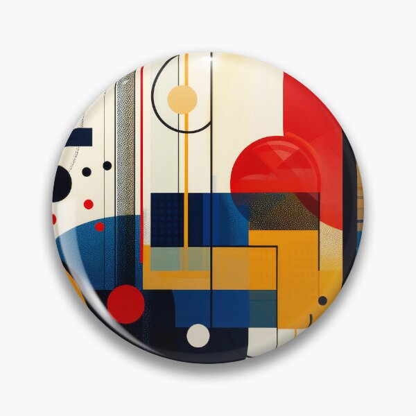 Item preview, Retro Bauhaus Bold Colorful Geometric Abstract designed and sold by DEC02.