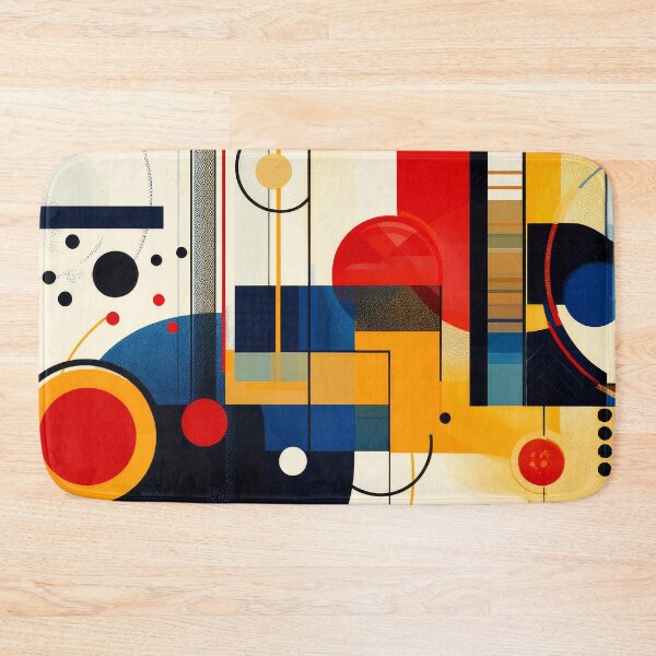 Item preview, Retro Bauhaus Bold Colorful Geometric Abstract designed and sold by DEC02.