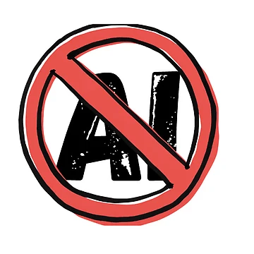 Artwork thumbnail, No AI by FAD-Designs