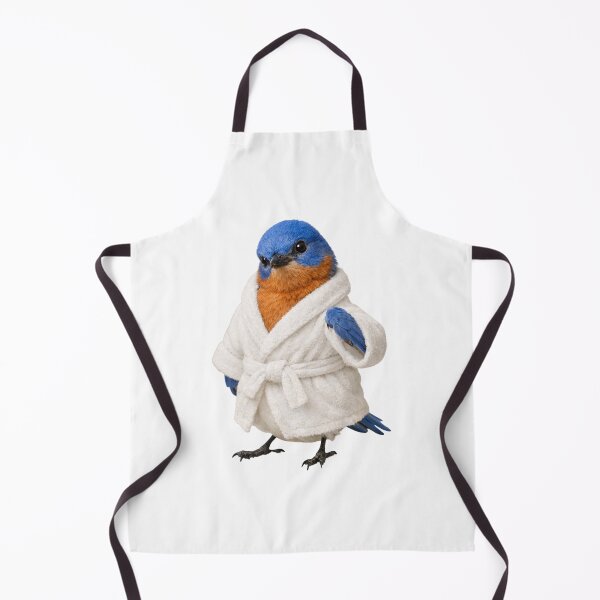 Item preview, Cozy Eastern Bluebird in a Bathrobe designed and sold by Sillytoe.