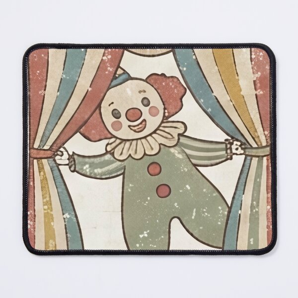 Item preview, Cute Vintage Circus Clowns Seamless Pattern designed and sold by SassyArtistry.