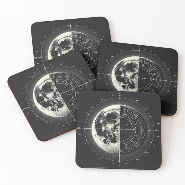 Item preview, Vintage Moon Diagram – Retro Astronomy Art designed and sold by RKWSHOP.