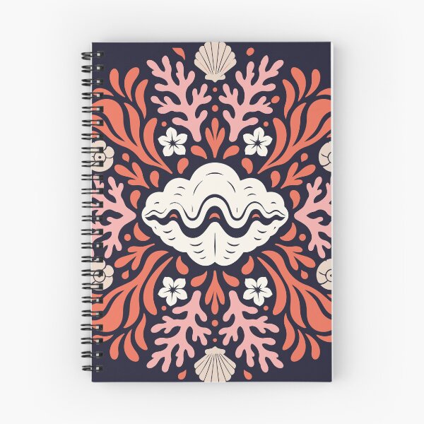 Item preview, Giant Clam & Coral – Polynesian Tifaifai Inspired Pattern designed and sold by Tahitifaifai.
