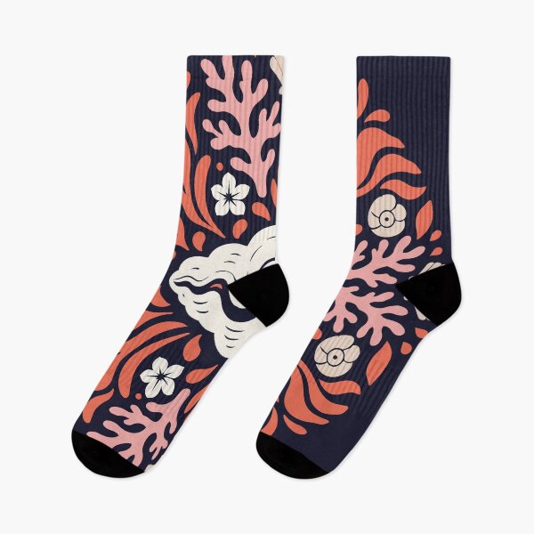 Item preview, Giant Clam & Coral – Polynesian Tifaifai Inspired Pattern designed and sold by Tahitifaifai.