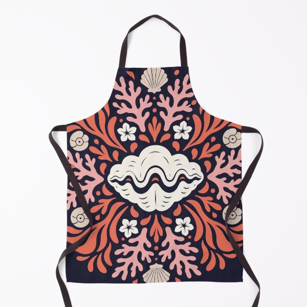 Item preview, Giant Clam & Coral – Polynesian Tifaifai Inspired Pattern designed and sold by Tahitifaifai.