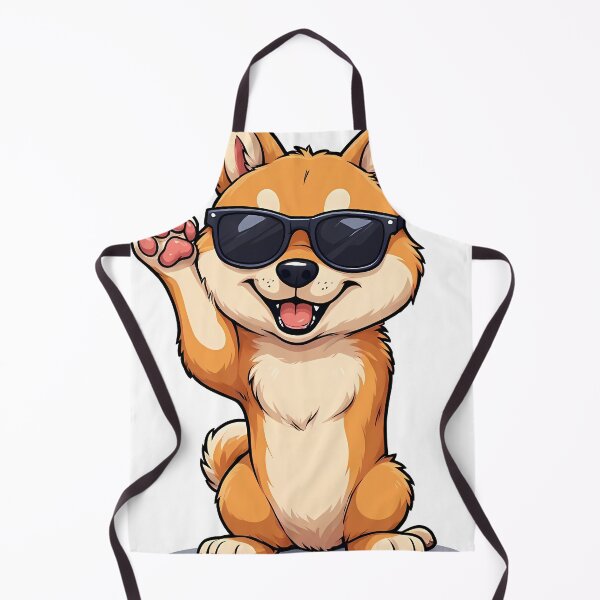 Item preview, Cute Shiba Inu Dog Wearing Sunglasses Waving Paw designed and sold by Holub Art Studio & design.
