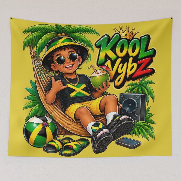 Item preview, Kool Vybz Jamaican Reggae Beach Chill Art designed and sold by digitalbob60.