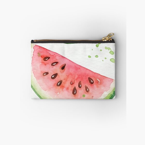 Item preview, Fresh Watercolor Watermelon Slice Seamless Pattern designed and sold by SassyArtistry.