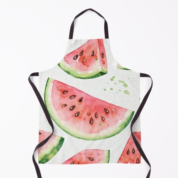 Item preview, Fresh Watercolor Watermelon Slice Seamless Pattern designed and sold by SassyArtistry.